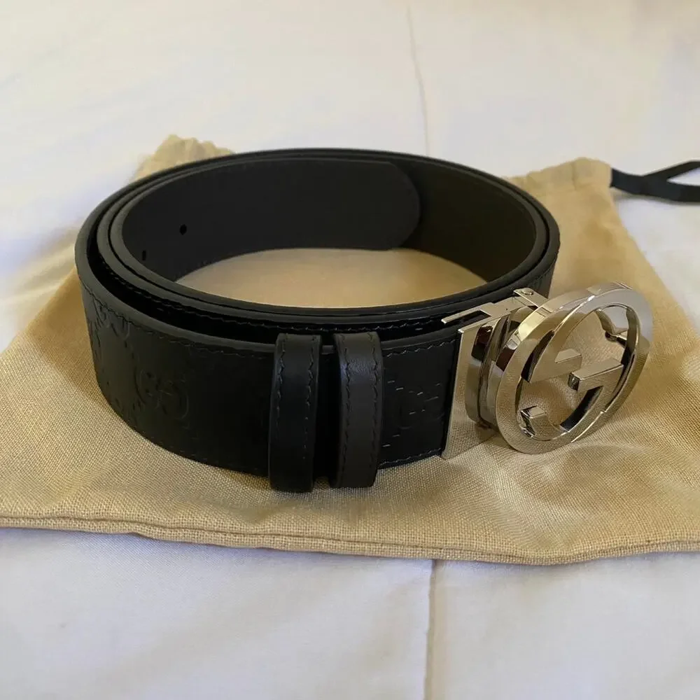 Gucci reversible belt with interlocking G buckle - size 100 EU / 40 US
